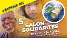 macaron exposant Salon des Solidarités 2014 orange